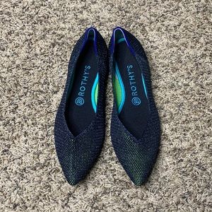 Retired Rothy’s Metallic Lattice Stitch Points